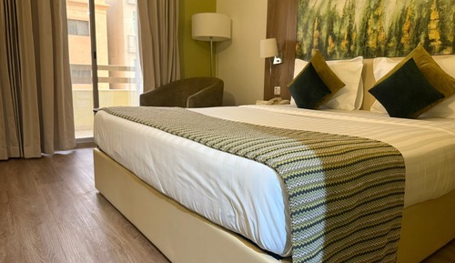 Habitación Deluxe doble, 1 cama doble, balcón