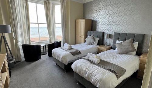 Habitación Premier con 2 camas individuales, vistas al mar