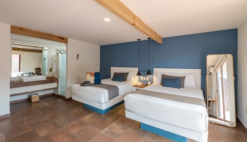 Suite junior, 2 camas dobles, terraza