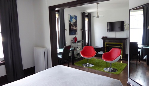 Habitación Deluxe, 1 cama de matrimonio, chimenea