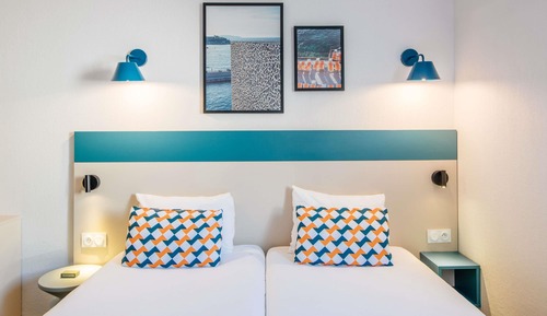 Estudio, 2 camas individuales