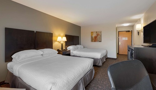 Habitación estándar, 2 camas de matrimonio, no fumadores, frigorífico y microondas