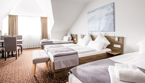 Habitación cuádruple familiar, 1 cama de matrimonio con sofá cama