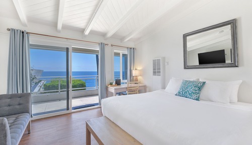 Habitación, 1 cama de matrimonio grande, balcón, vistas al mar