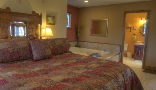 Casa de campo Deluxe, 1 cama de matrimonio grande, no fumadores, bañera de hidromasaje