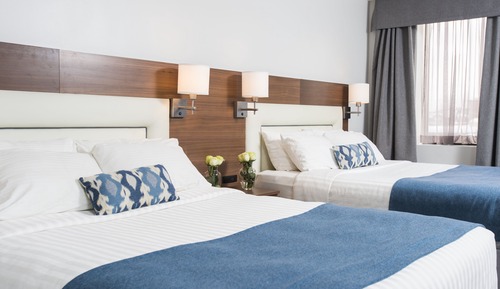 Habitación, 2 camas de matrimonio, materiales antialérgicos