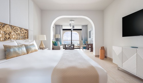 Suite junior, 1 cama de matrimonio grande, balcón, vistas al mar (Premium Luxury)