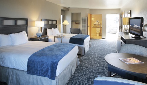 Habitación estándar doble, 2 camas de matrimonio, accesible para personas con discapacidad