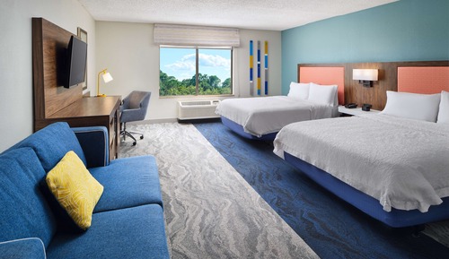 Habitación, 2 camas de matrimonio, accesible para personas con discapacidad, no fumadores (Hearing)