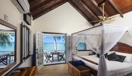 Villa de luna de miel, balcón, vistas al mar