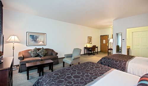 Suite estudio, 2 camas de matrimonio, ducha con asiento (Mobility)