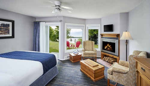 Habitación estándar, bañera de hidromasaje, vistas al lago