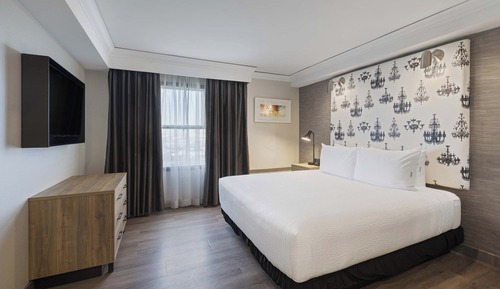 Ático, 1 cama de matrimonio grande con sofá cama, cocina