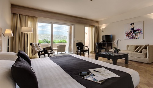 Suite junior, 1 cama de matrimonio grande con sofá cama, balcón, vistas al mar