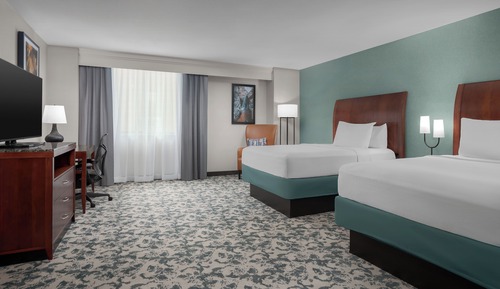 Habitación, 2 camas de matrimonio, accesible para personas con discapacidad