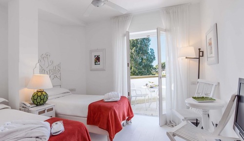 Habitación clásica doble, 2 camas individuales, balcón