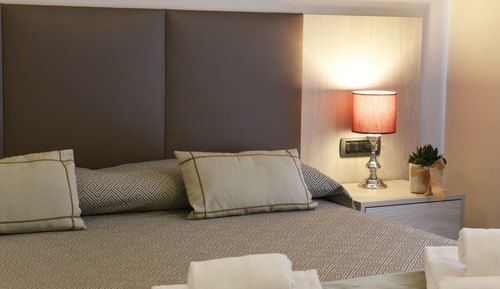 Habitación doble de uso individual, terraza, vistas al lago