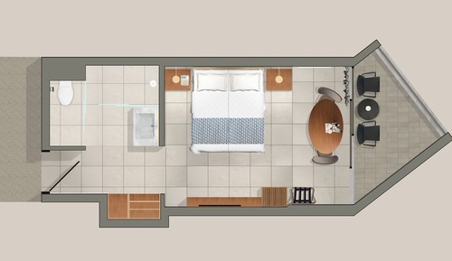 Habitación estándar, vistas al mar