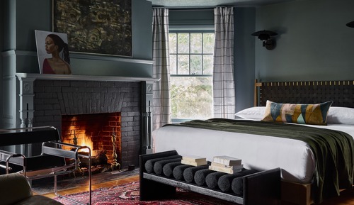 Habitación, 1 cama de matrimonio grande (Robert Frost Room)