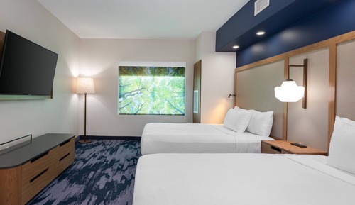 Habitación, 2 camas de matrimonio (Mobility/Hearing Accessible, Tub)