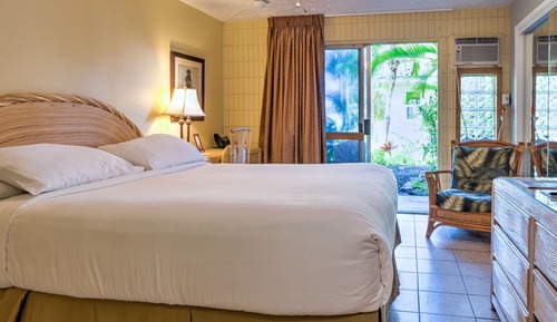 Habitación, 1 cama de matrimonio grande, vistas al jardín