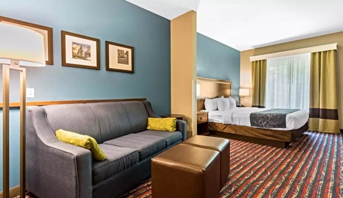 Suite, 1 cama de matrimonio grande con sofá cama, no fumadores, bañera de hidromasaje