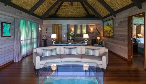 Villa Premier, 1 cama de matrimonio grande con sofá cama, no fumadores, sobre el agua