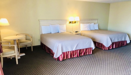 Habitación Deluxe, 2 camas de matrimonio, patio, en la zona del patio