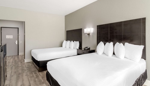 Habitación estándar, 2 camas de matrimonio, no fumadores, frigorífico y microondas