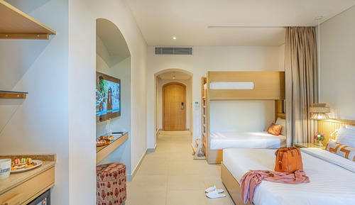 Habitación superior, varias camas