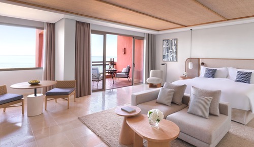 Suite junior, 1 cama de matrimonio grande, no fumadores, vistas al mar (Balcony)