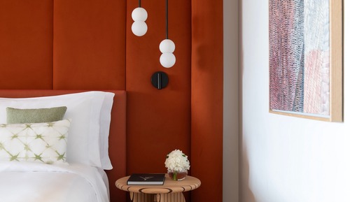 Habitación familiar, 2 camas dobles, vistas al mar