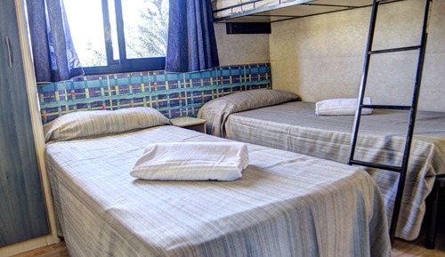 Bungalow familiar, 2 habitaciones, cocina básica