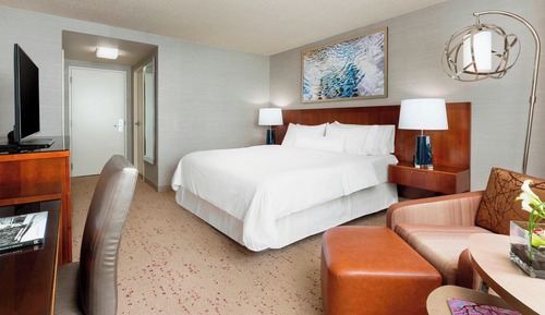 Habitación, 1 cama de matrimonio grande, vistas a la ciudad