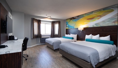 Habitación estándar, 2 camas de matrimonio, vistas al mar