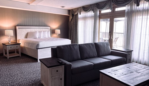 Suite presidencial, varias camas, vistas al lago