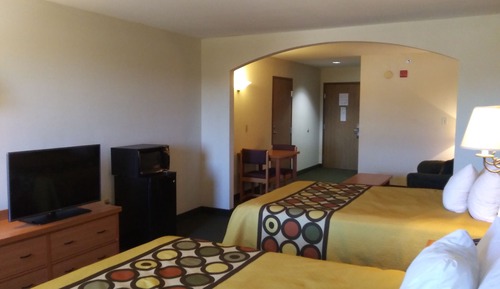 Suite estudio, 2 camas de matrimonio, accesible para personas con discapacidad (Mobility)