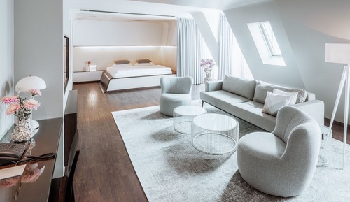 Ático de diseño, vistas al patio