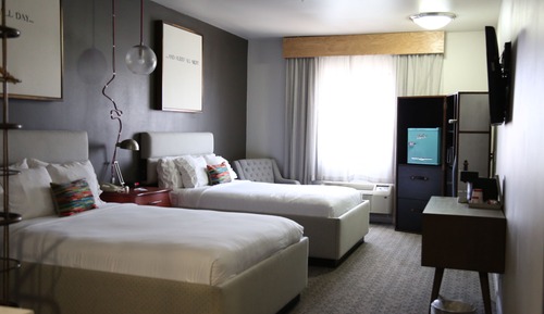 Habitación estándar, 2 camas de matrimonio, accesible para personas con discapacidad, no fumadores