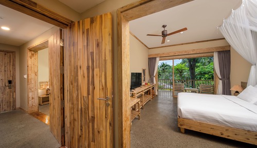 Bungalow familiar, 2 habitaciones, balcón, vistas al jardín (Deluxe)