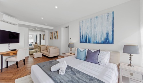 Estudio superior, 1 habitación, vistas al jardín