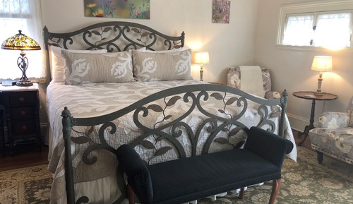 Habitación Deluxe, 1 cama de matrimonio grande, chimenea, vistas al jardín