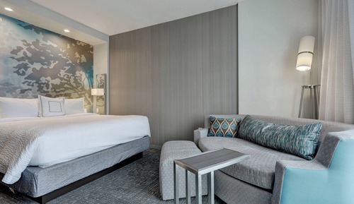 Habitación, 1 cama de matrimonio grande con sofá cama