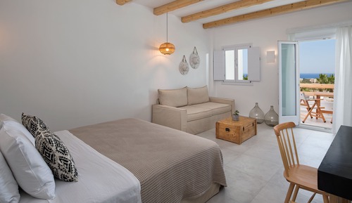 Suite sénior, bañera de hidromasaje, vistas al mar