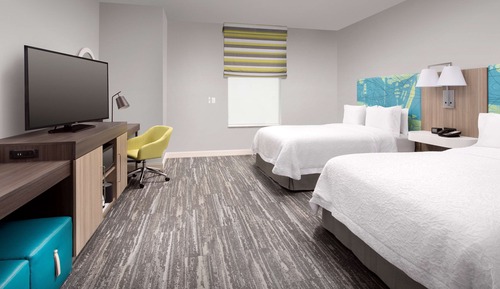 Habitación, 2 camas de matrimonio, no fumadores, frigorífico y microondas