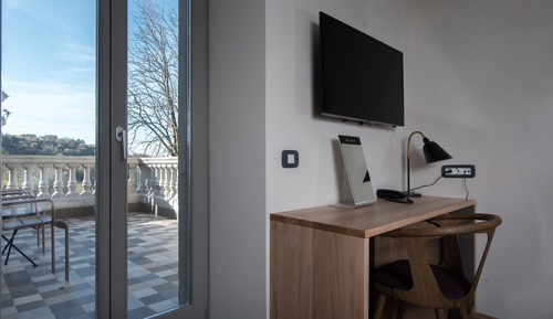 Habitación doble, 1 cama de matrimonio, terraza, vistas a la ciudad