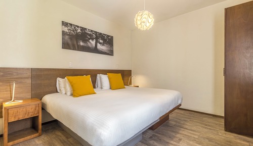 Apartamento estándar, 1 cama de matrimonio grande con sofá cama