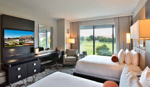 Habitación estándar, 2 camas de matrimonio, accesible para personas con discapacidad