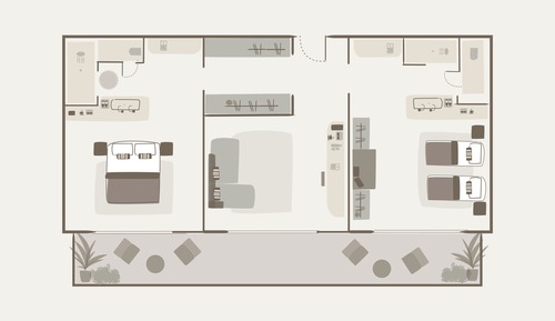 Suite Deluxe, 2 habitaciones, vistas al mar (with Sofa Bed, ideal for families)