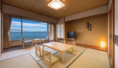 Habitación de estilo japonés, no fumadores, vistas al mar (8 tatami mats)